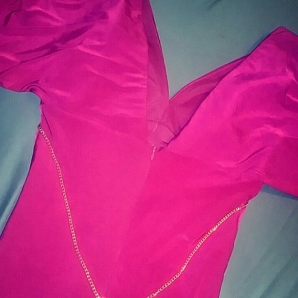 Magenta sleeve dress size 8 - Picture 3 of 3